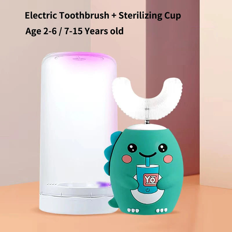 Rechargeable U Shaped Ultrasonic Toothbrush for Kids