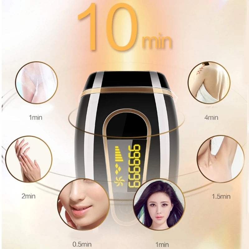 Lasers Hair Removal for Women Men IPL Hair Removal for Nearly Painless Lasting Flat-Head Window for Body Face Home Use
