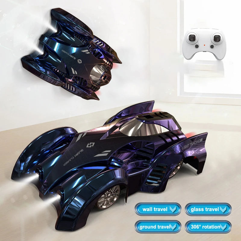 Defy Gravity: Upgraded 2024 Wall Climbing RC Stunt Car with Competition Lighting & Drifting (For Ages 6+)