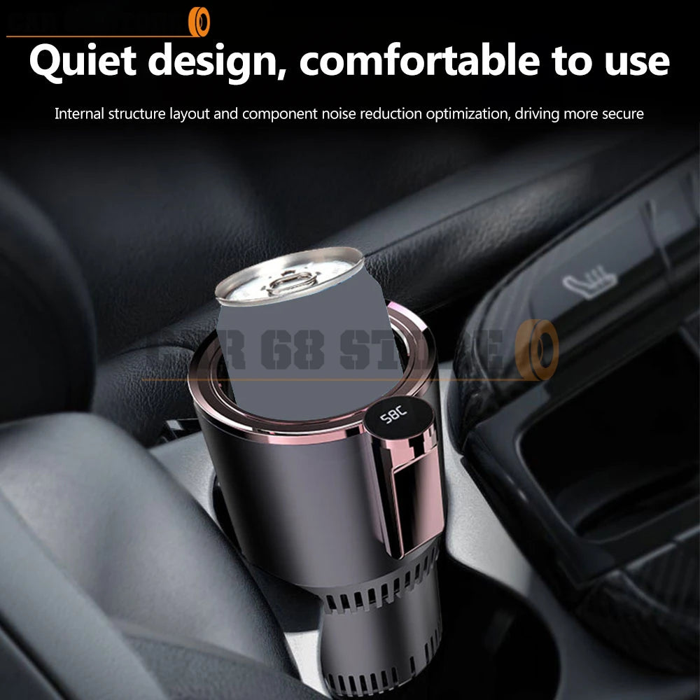 Innovative 2-in-1 Smart Car Cup Warmer Cooler: Keep Your Beverages Perfectly Chilled or Warm on the Go!