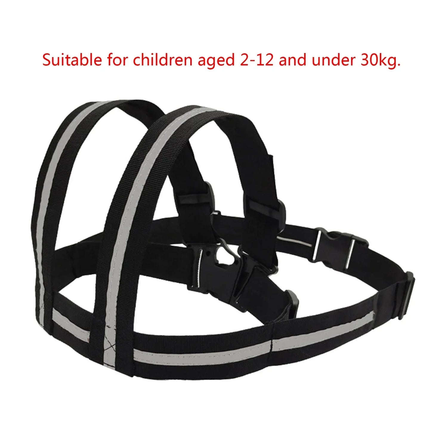 High-Strength Kids Motorcycle and Bike Safety Harness - Adjustable Child Safety Seat Belt Strap