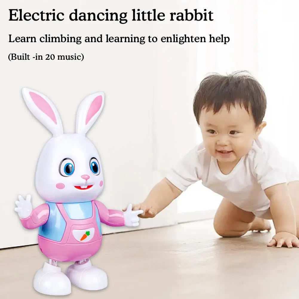 Cute Funny Rabbit Crawling Toys Electronic Dancing Rabbit Guitarist Toy For Children's Toys Early Education Enlightenment Toys